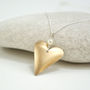Eco Rose Gold Colour Heart Necklace With Pearl, thumbnail 1 of 2