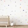 Hand Drawn Fabric Pastel Spots And Dots Wall Stickers, thumbnail 1 of 2