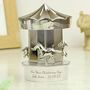 Personalised Silver Plated Carousel Money Box, thumbnail 1 of 4