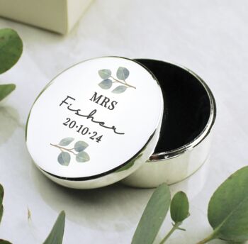 Personalised Botanical Ring Box, 4 of 4