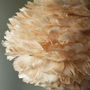 Light Brown Goose Feather Pendant Lampshades, thumbnail 6 of 11