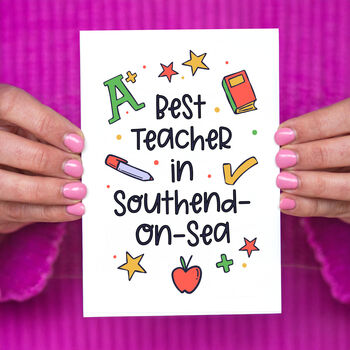 Personalised 'Best Teacher' Card, 3 of 3
