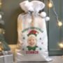 Personalised Photo Upload Elf Christmas Sack, thumbnail 2 of 4