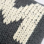 Monogram Cushion Easy Knitting Kit, thumbnail 2 of 10