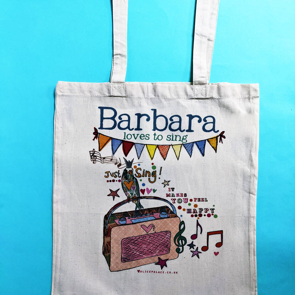 Personalised Music Bag By Alice Palace