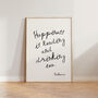 Happiness Is Reading And Drinking Tea Wall Print, thumbnail 4 of 9