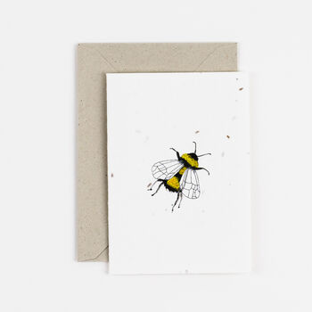 Plantable Bee Notecard Set Of Three, 3 of 4