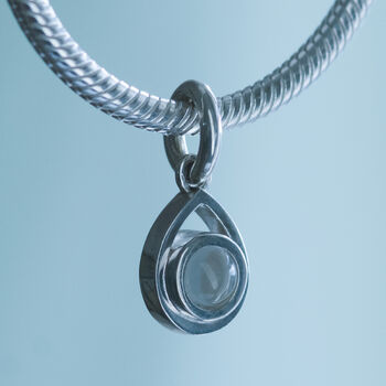 Personalised Pandora Compatible Hidden Photo Charm In Sterling Silver, 2 of 7