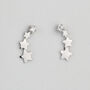 Sterling Silver Star Ear Climber Stud Earrings, thumbnail 6 of 8