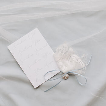 Vintage Embroidered Cotton Lace Garter, 6 of 9