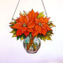 Poinsetta Birth Flower Suncatchers December, thumbnail 4 of 4