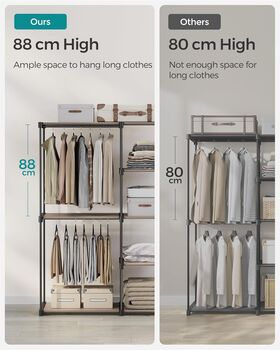 Portable Freestanding Wardrobe Closet Organize, 4 of 10