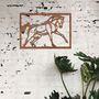 Rusted Metal Horse In Frame Horse Wall Art, thumbnail 1 of 10