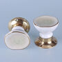 G Decor Rhodes Cream Handcrafted And Hand Painted Ceramic Mortice Door Knob Set Internal Turning Handles For Door, thumbnail 5 of 5