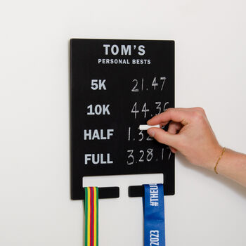 Personalised Running Medal Display Board, 5 of 7