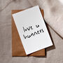 Love U Hunners Scottish Card, thumbnail 1 of 2