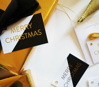 Luxury Gold Foil Christmas Gift Tags, 2 of 2
