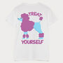 Treat Yourself Poodle Men's Slogan T Shirt, thumbnail 6 of 6