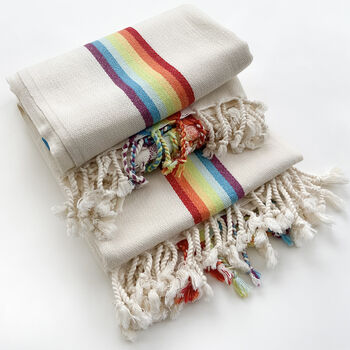 Personalised Cotton Towel Shawl, Christmas Gift For Couples, 3 of 12