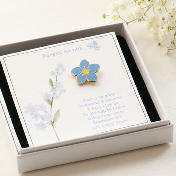 Forget Me Not Flower Enamel Pin, 3 of 11