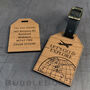Personalised Engraved Wooden Luggage Tag, thumbnail 3 of 7