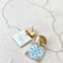 Luiza Cracked Tile Earrings, thumbnail 3 of 3
