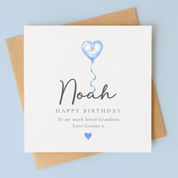 Personalised Balloon Birthday Card – Any Age, 6 of 9