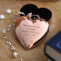 Personalised Rose Gold Heart Shaped Trinket Box, thumbnail 3 of 6