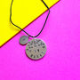 Personalised Hand Stamped Initial Necklace Be Happy Birthday Gift, thumbnail 3 of 10