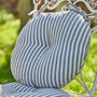Round Cotton Stripe Garden Seat Pads, thumbnail 5 of 5