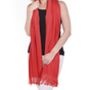 Red Cashmere Silk Pashmina Shawl, thumbnail 1 of 4