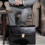 The Classic Italian Leather Briefcase. 'The Paolo2', thumbnail 2 of 12