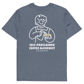 Coffee Alchemist Organic Cotton Embroidered T Shirt, 3 of 12