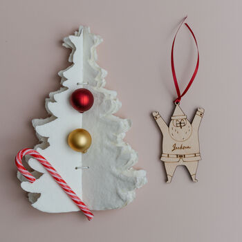 Personalised Father Christmas Decoration, 2 of 3