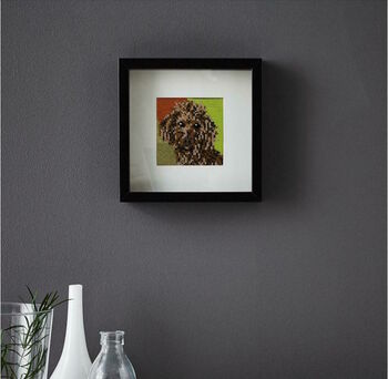 Personalised Pet Portrait Framed Knitted Art, 4 of 10