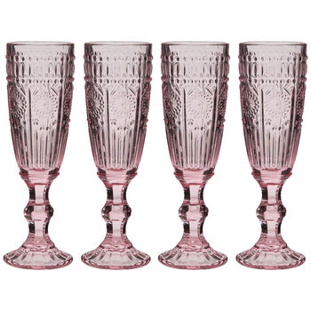 Set Of Four Armas Rose Champagne Flutes, 2 of 5