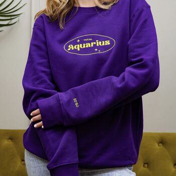 Personalised Embroidered Star Sign Sweatshirt, 7 of 10