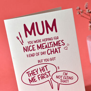 I'm Not Eating That Funny Mother's Day Card, 3 of 4