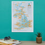 Personalised Scratch Off UK Fishing Print, thumbnail 1 of 9
