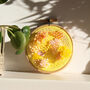 Sunshine Yellow Embroidered Hoop, thumbnail 1 of 6