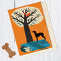 Whippet/Lurcher Dog Card, thumbnail 1 of 2