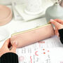 Blush Pink Leather Pencil Case, thumbnail 3 of 10