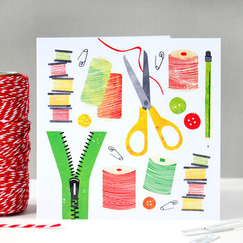 Sewing Kit Blank Card, 8 of 10