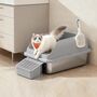 Stainless Steel Cat Litter Tray High Sided, thumbnail 1 of 6