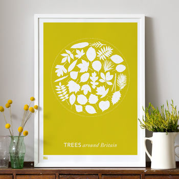 'Trees Around Britain' Leaves Screen Print, 2 of 3