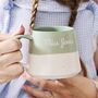 Personalised Teacher Gift Colour Dipped Stoneware Mug, thumbnail 3 of 4