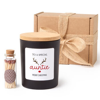 Personalised Christmas Candle Gift For Auntie, 12 of 12
