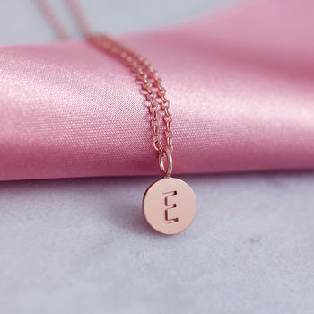 Personalised Sterling Silver Disc Necklace, 3 of 4
