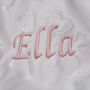 Personalised Silver Heart Grey Baby Blanket, thumbnail 2 of 6