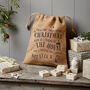 Personalised Christmas Hessian Sack Small Night Before Christmas, thumbnail 1 of 4